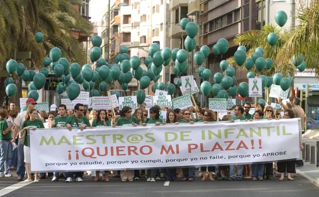 Docentesa probados sin plaza quiere que Educación aclare el contenido de las listas de empleo de Canarias