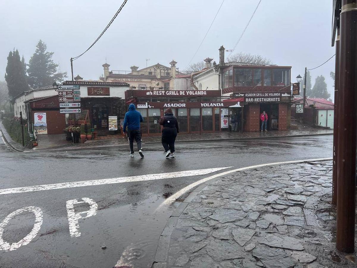 Fotos: Nieve en la cumbre grancanaria