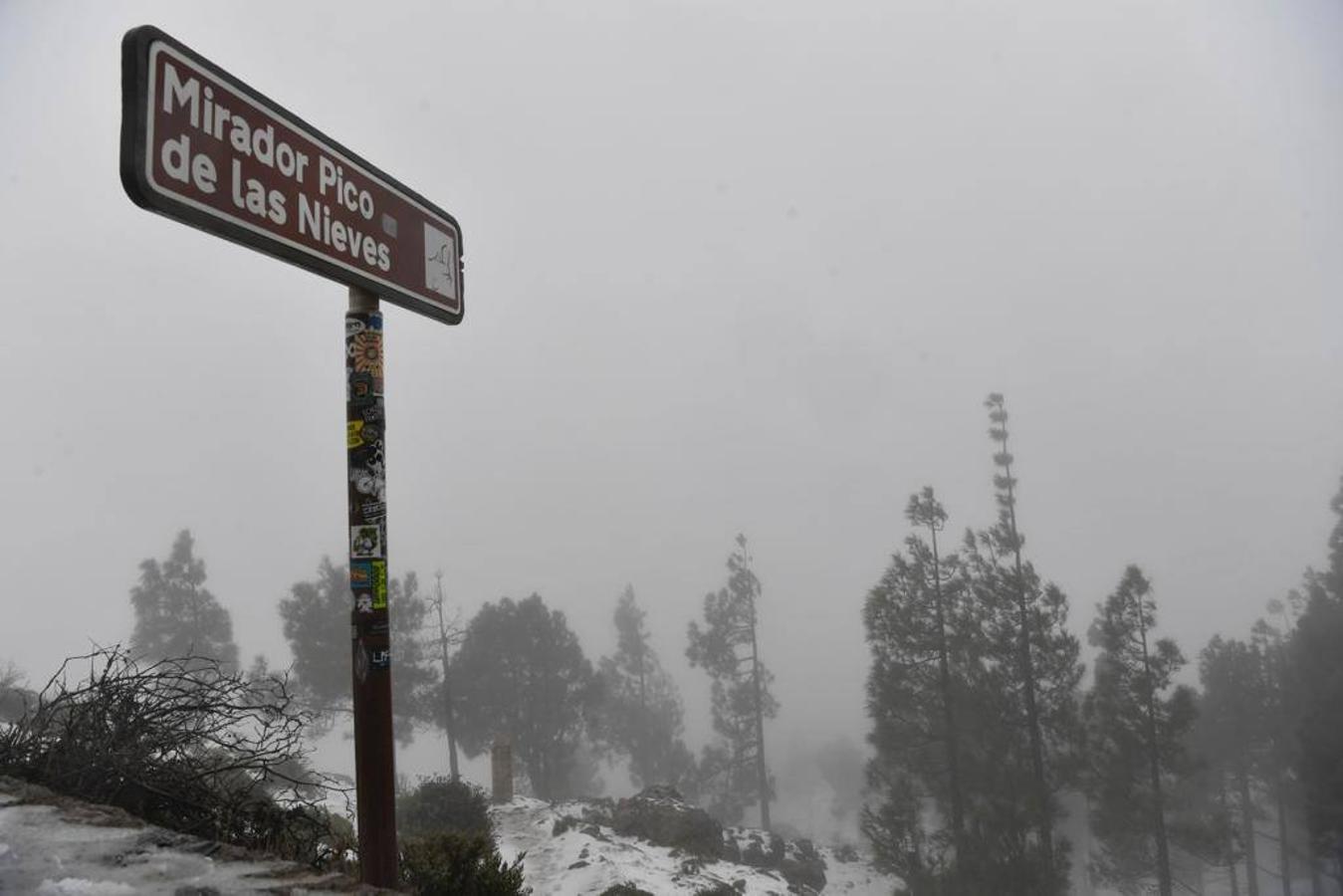 Fotos: Nieve en la cumbre grancanaria