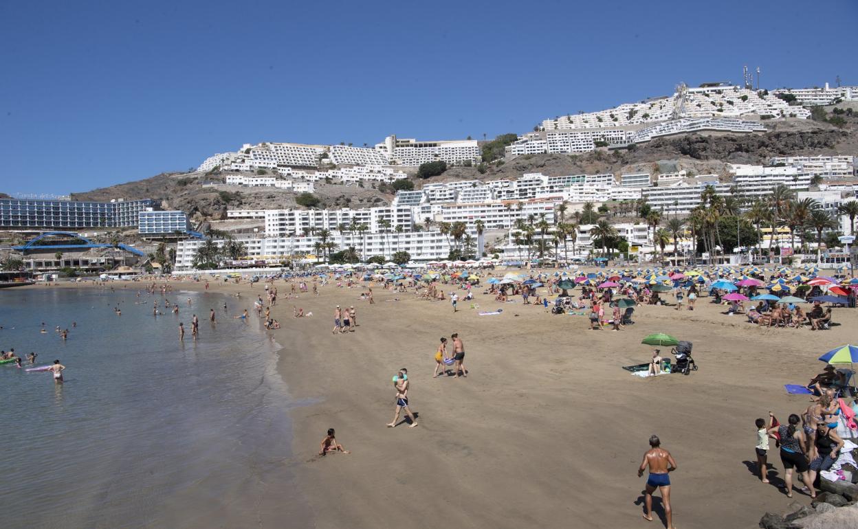 Vista de Puerto Rico, en Mogán. 