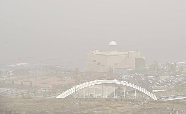 Episodio de calima en Gran Canaria. 
