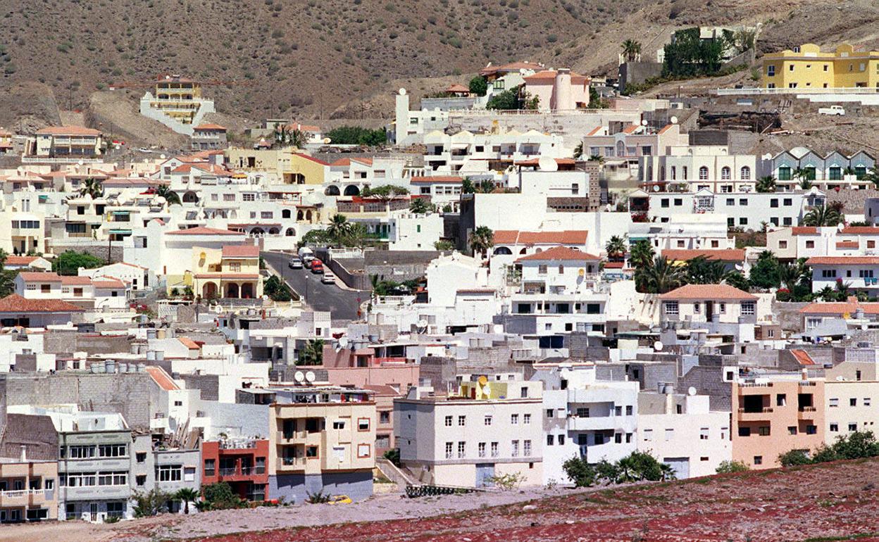 Vista parcial del pueblo de Arguineguín, en Mogán, donde tuvieron lugar los hechos. 
