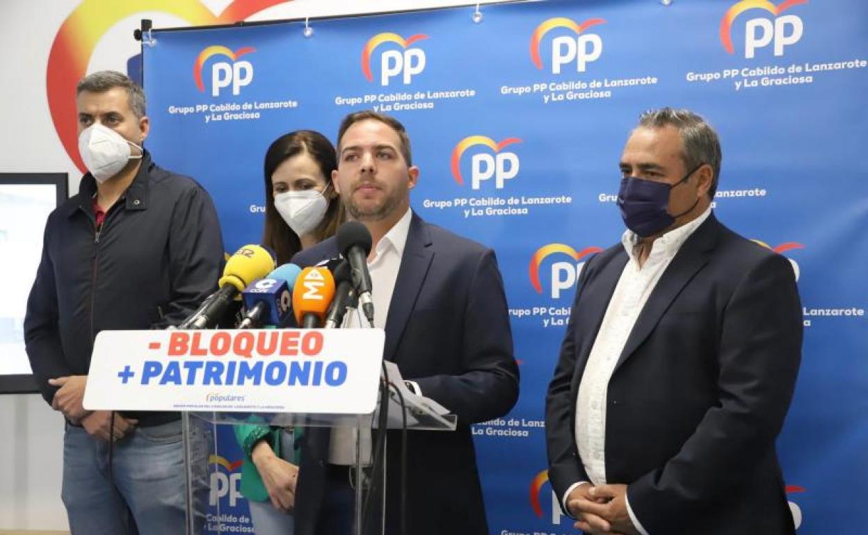 Rueda de prensa de este martes. 