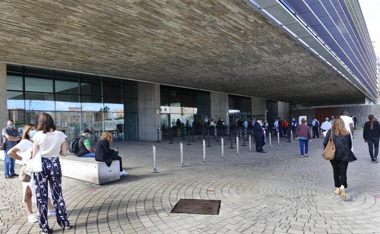 Imagen del acceso a la Ciudad de la Justicia. 