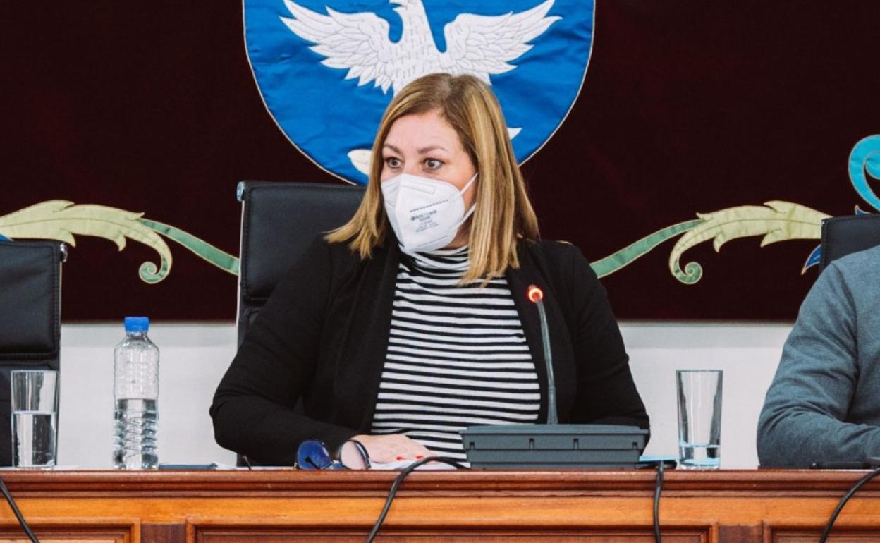 Alcaldesa Ástrid Pérez. 