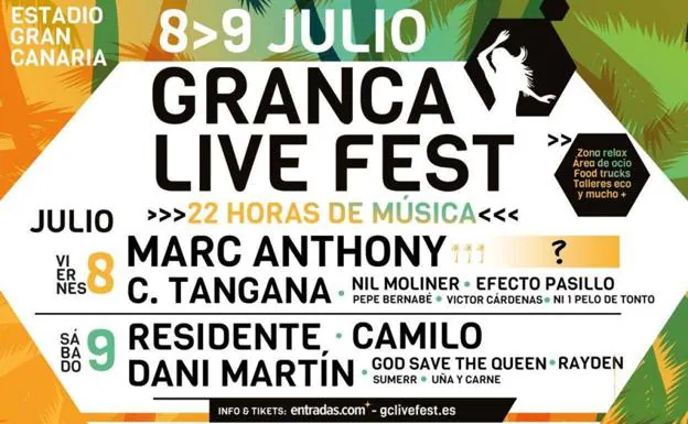 Cartel del Festival de música 'GranCa Live Fest'. 