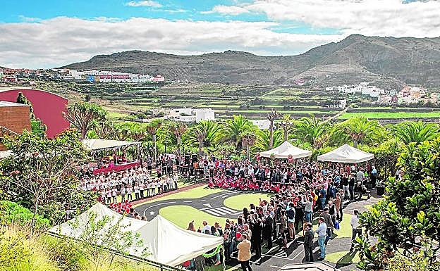 Celebración en las instalaciones del Colegio Alemán. 