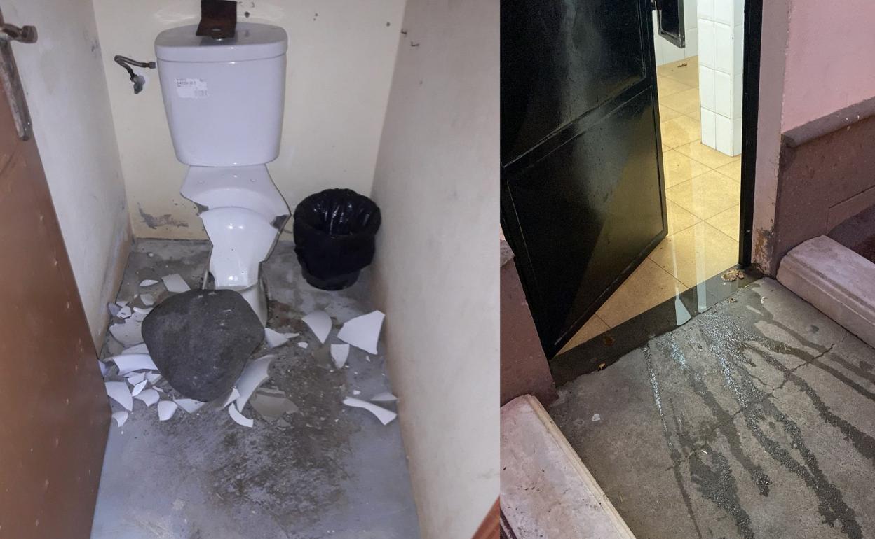 Al año suceden varios actos vandálicos en los baños de los parques. 