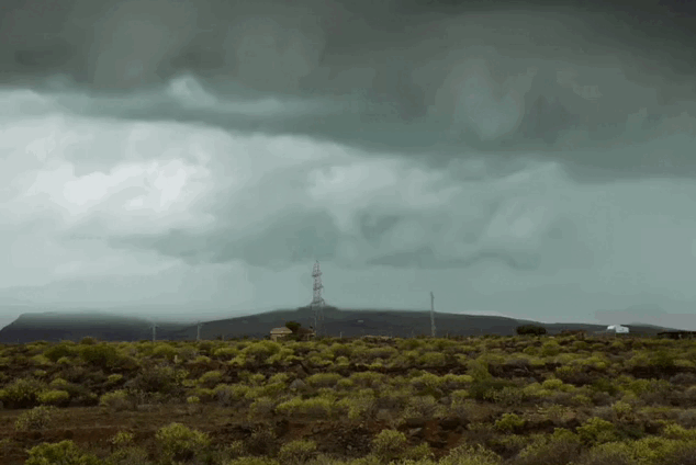 Cielos encapotados este lunes de Semana Santa en Gran Canaria. 