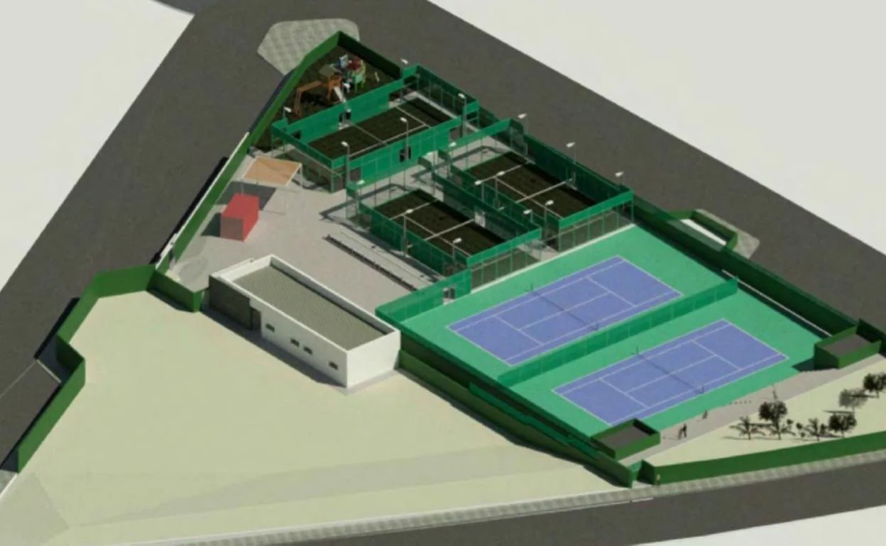 Así quedarán las canchas deportivas de la urbanización capitalina. 