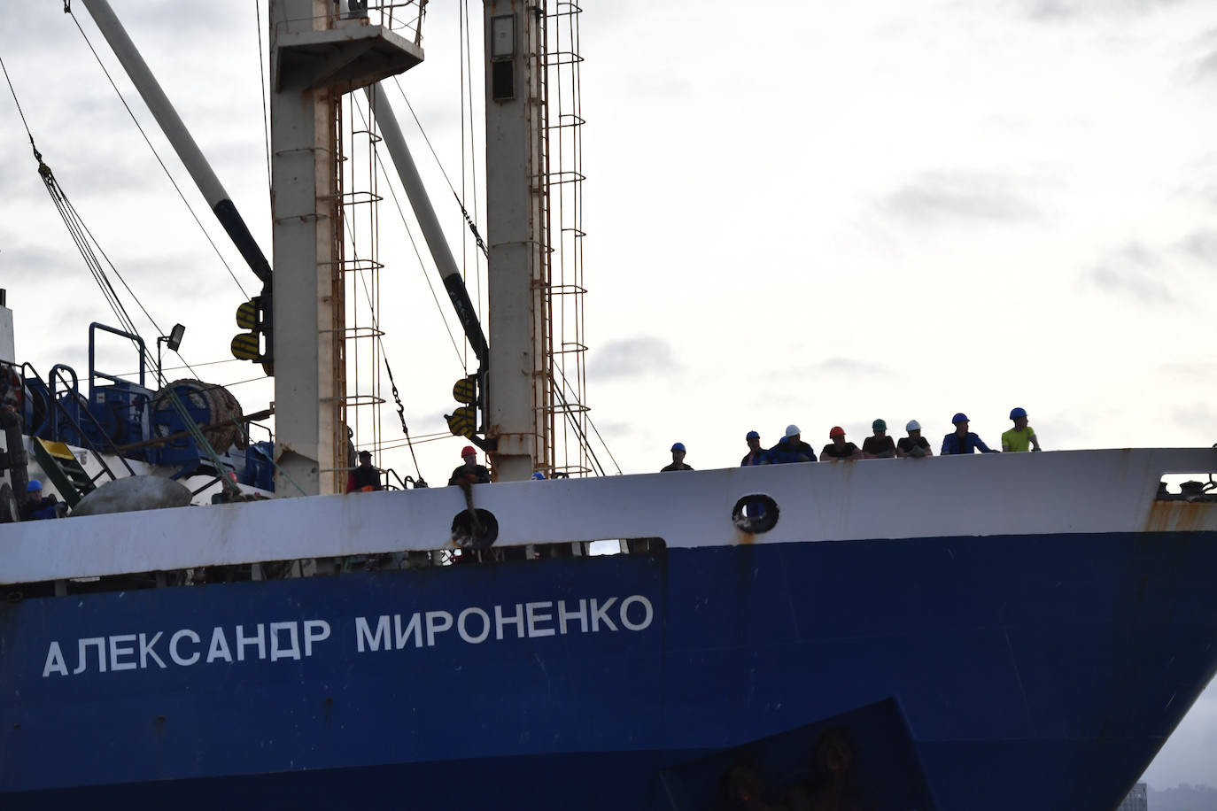 Fotos: Llegada del buque ruso Aleksanr Moronenko al Puerto de Las Palmas