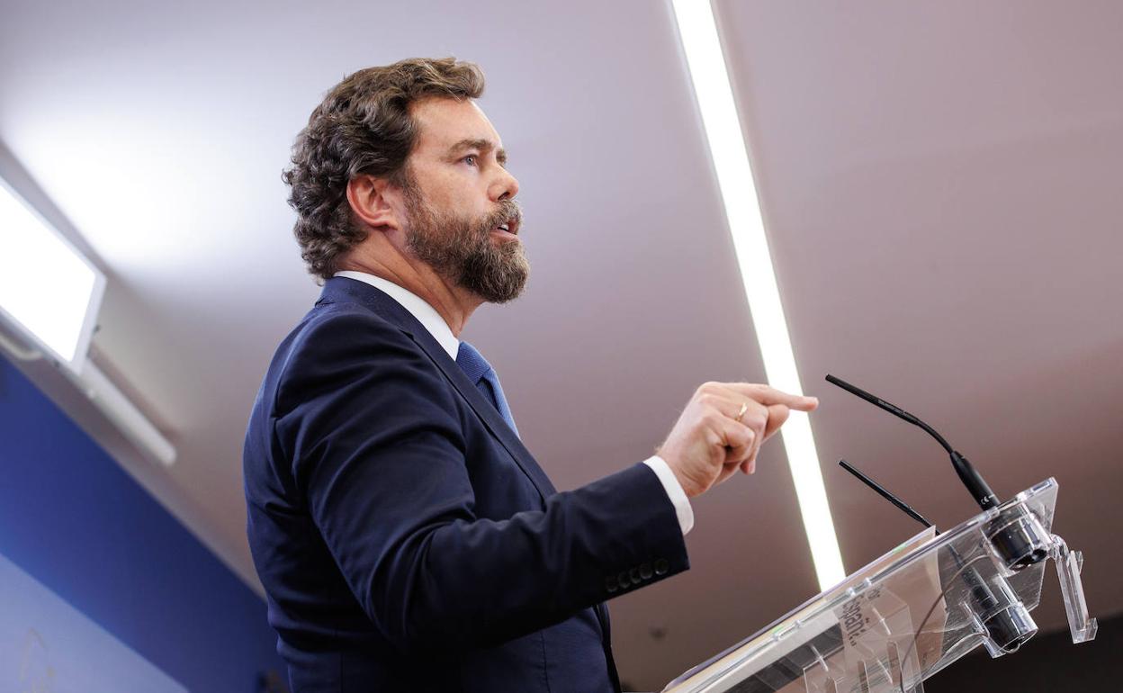 Espinosa de los Monteros, uno de los portavoces de Vox que terció en la polémica con Chaparro. 