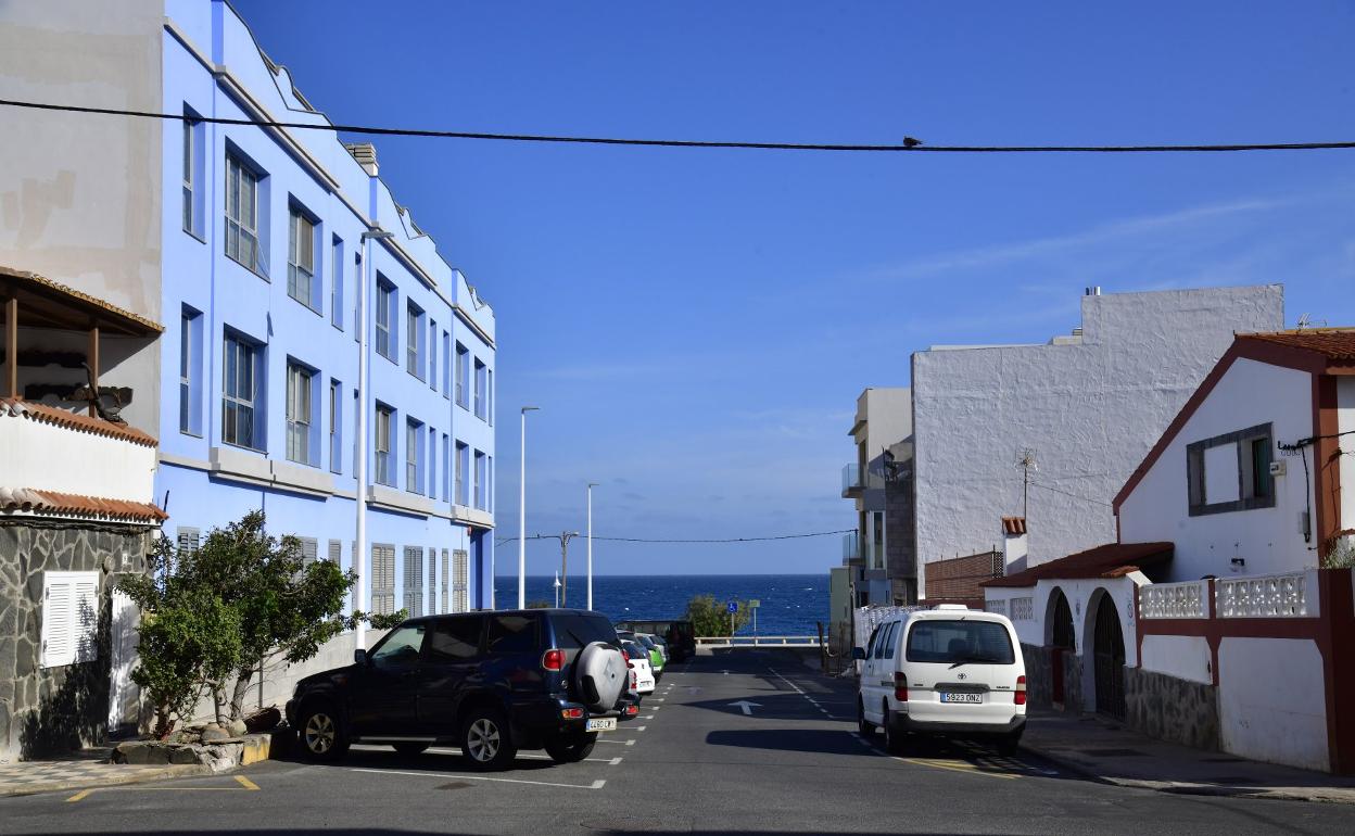 En la imagen, una de las calles de Arinaga. 