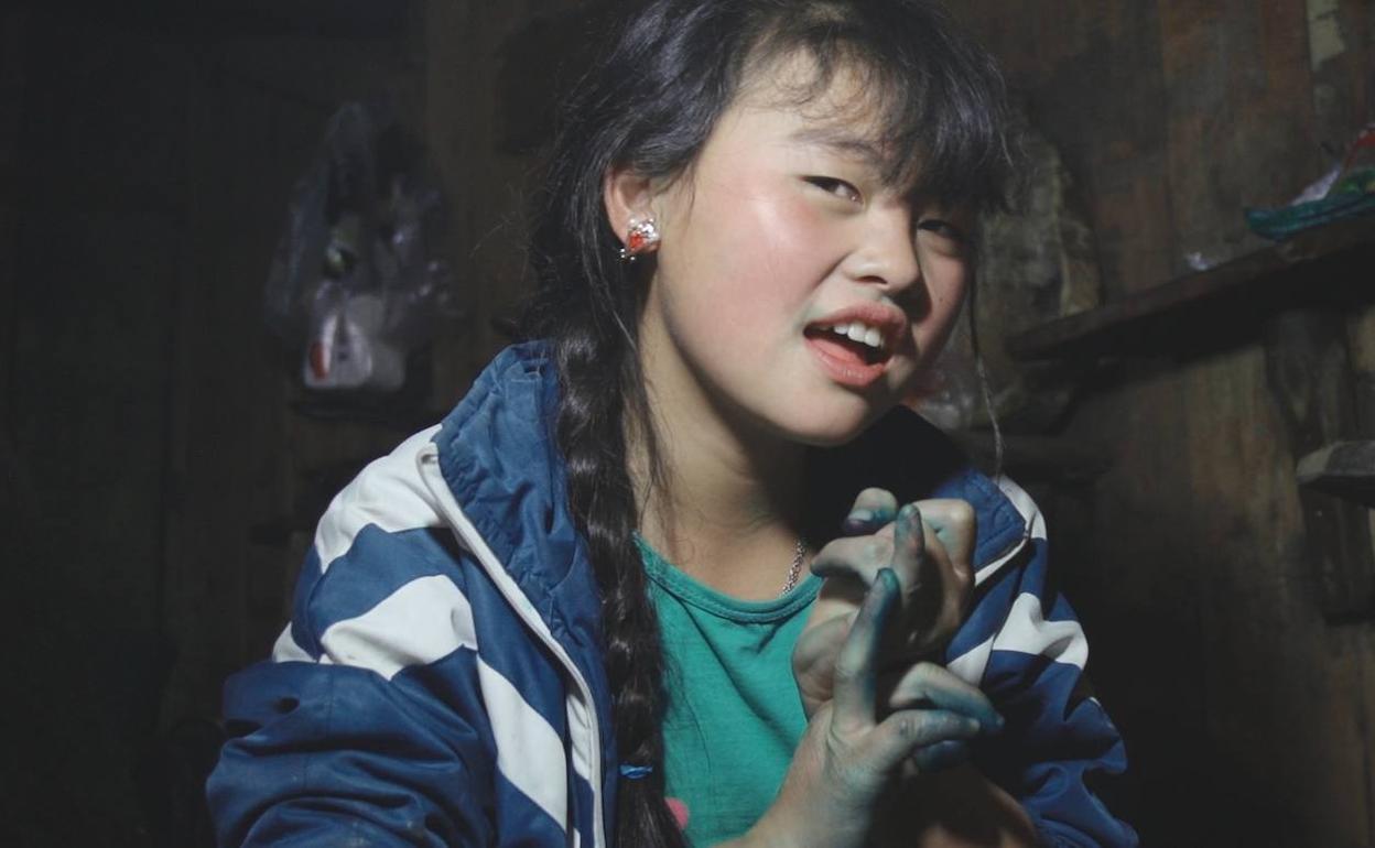 Di, la niña protagonista del documental. 