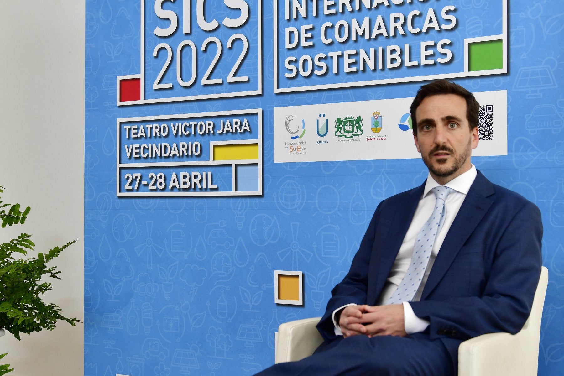 Tomás Romagosa, momentos antes de su ponencia en el seminario. 