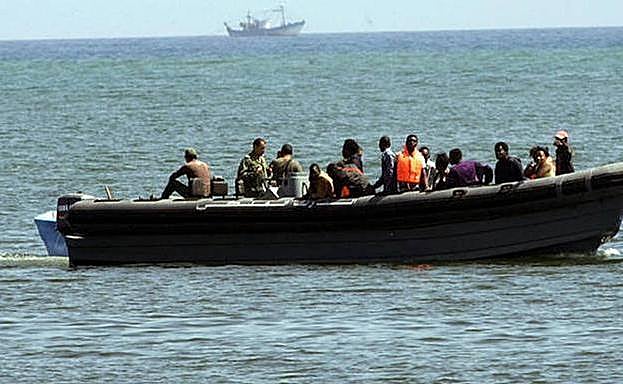 Imagen de archivo de una patera llegando a Gran Canaria. 