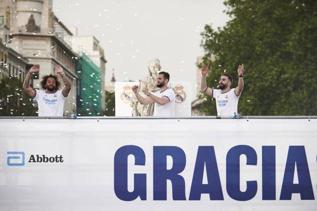 Fotos: Festejo liguero del Real Madrid en Cibeles