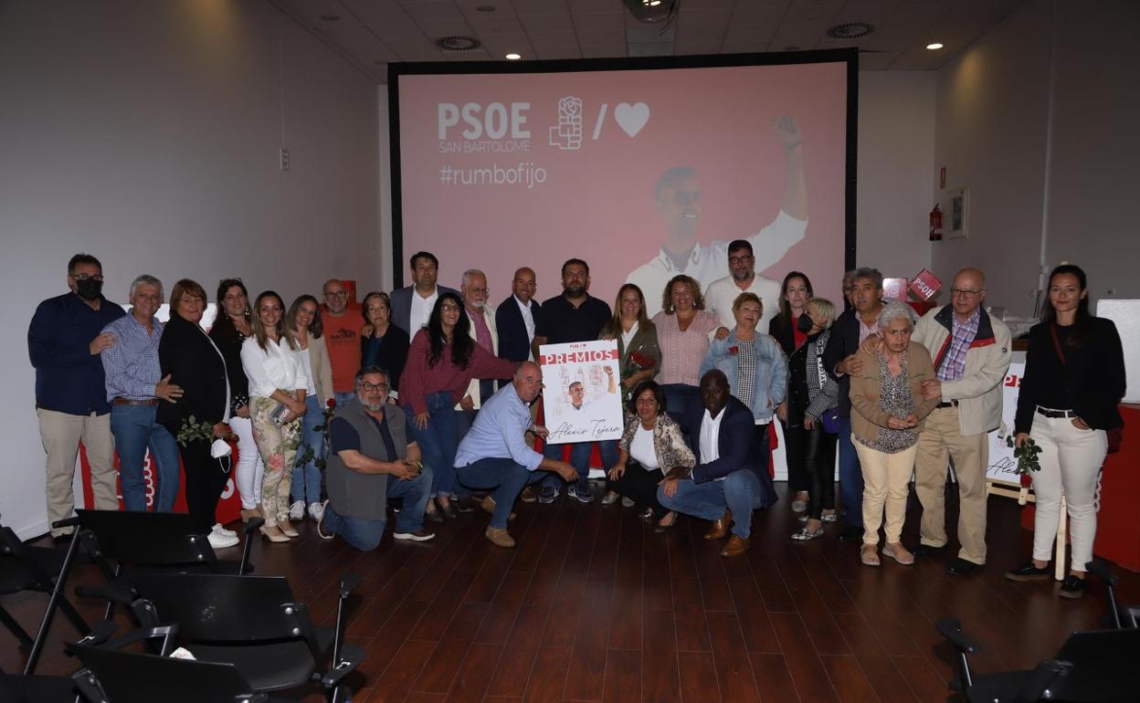 Cita del comité local del PSOE de San Bartolomé en el fin de semana. 
