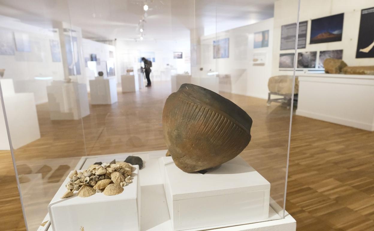 Cerámica expuesta en el Museo Arqueológico Insular, en Betancuria. 