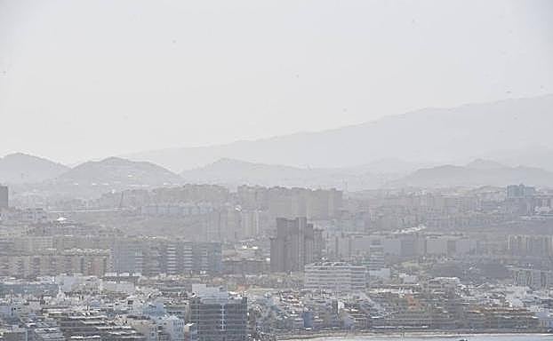 Episodio de calima en Las Palmas de Gran Canaria. 