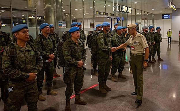 Otro momento de la recepción. 