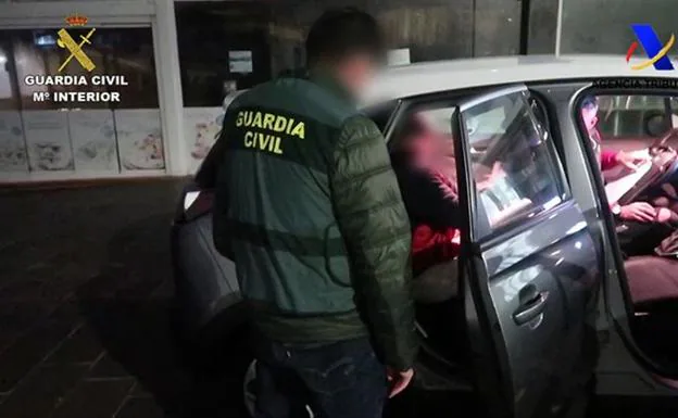 Intervención de la Guardia Civil en la operación contra la mafia en Fuerteventura y Gran Canaria. 