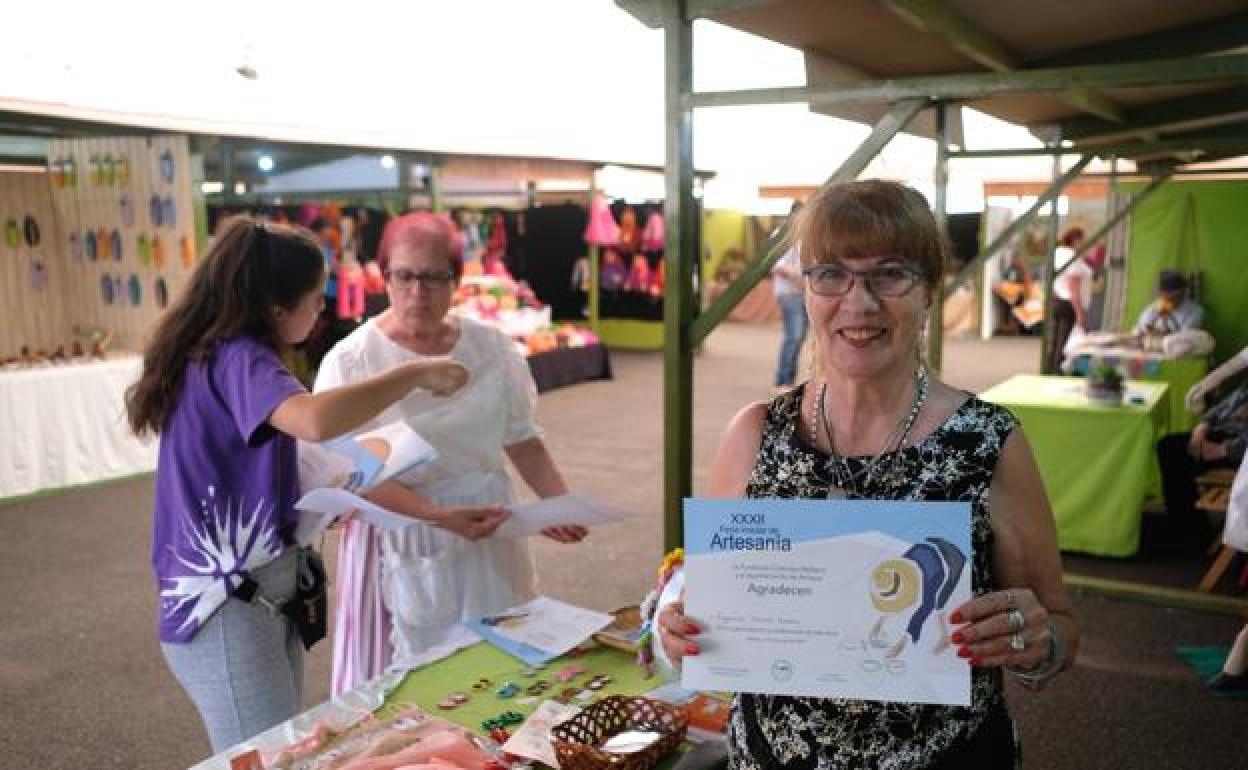 Agustina, en otra muestra celebrada en Antigua. 