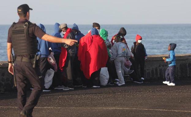 Rescate de inmigrantes en Lanzarote. 