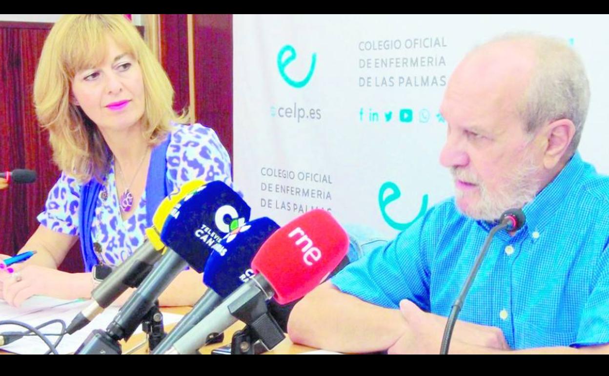 Rita Mendoza, presidenta del CELP, junto a Juan F. Hernández, sociólogo.