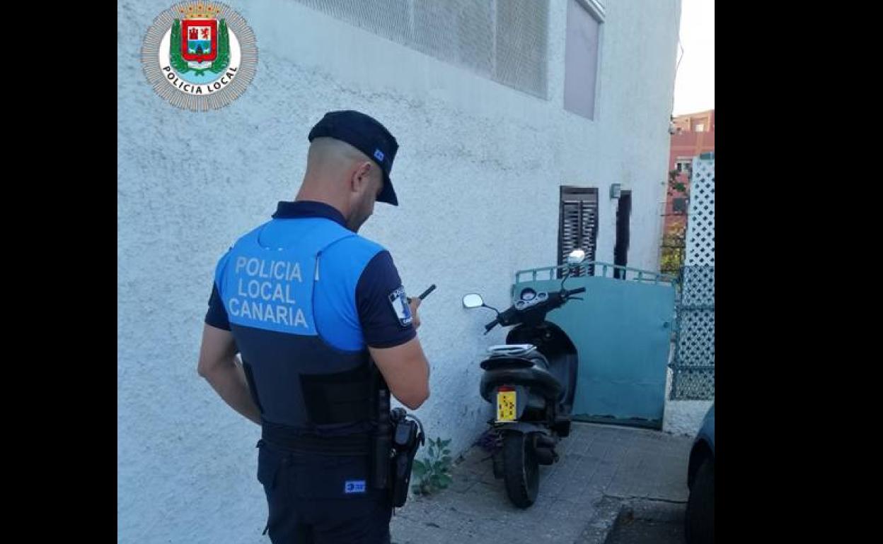 Localización de la motocicleta robada. 