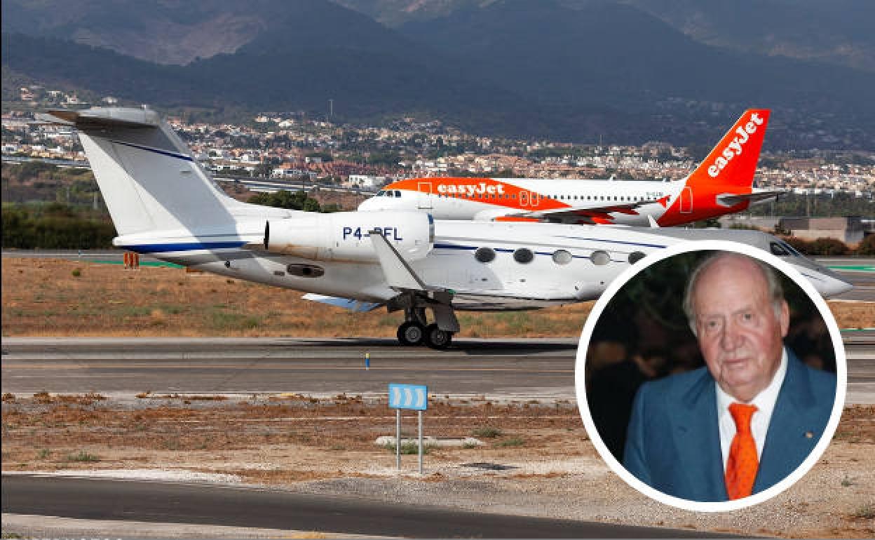 Un avión similar al que vuela el rey emérito camino de España. 