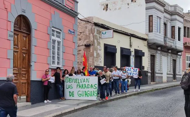 Foto de la manifestación vecinal.