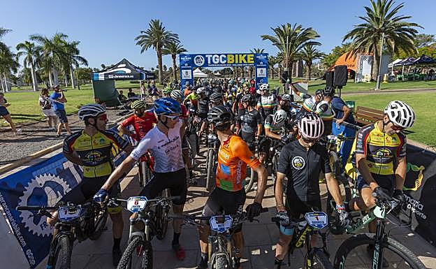 Durante la última etapa en Maspalomas. 