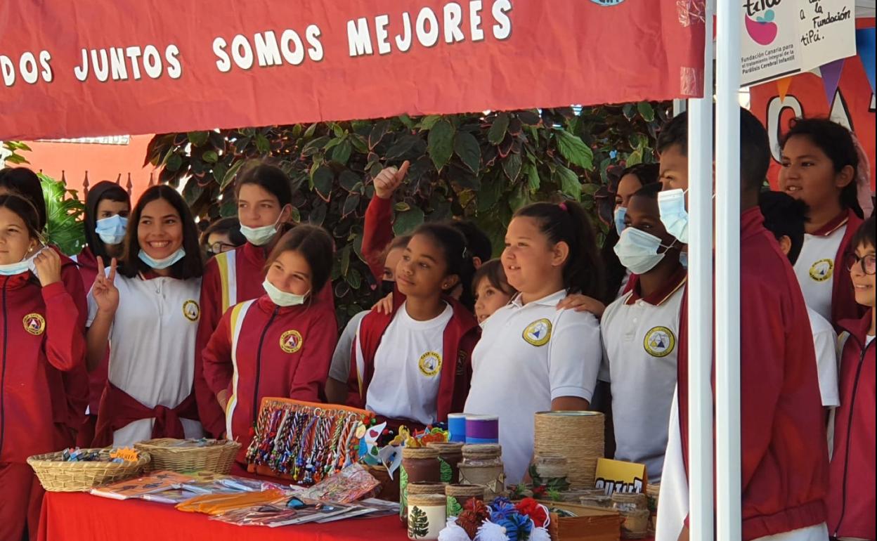 Imagen de un stand de una cooperativa. 