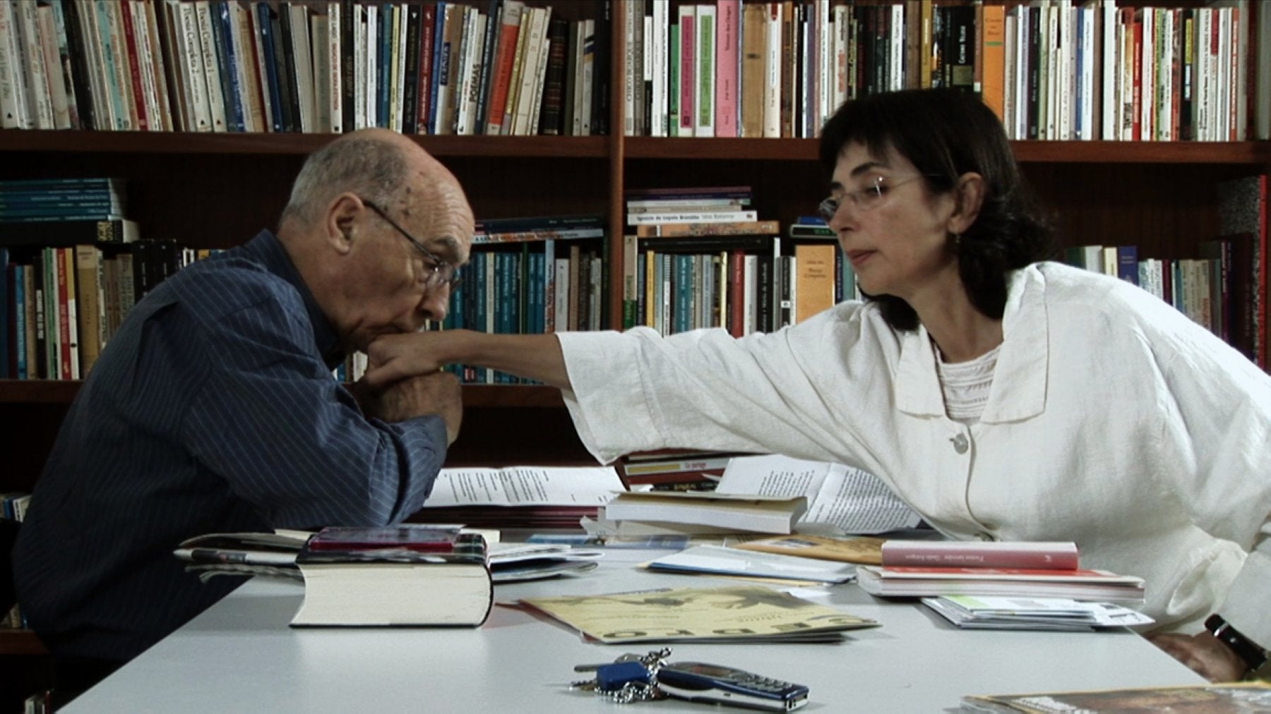 Imagen de archivo de José Saramago y Pilar del Río, en su casa en Tías, Lanzarote. 