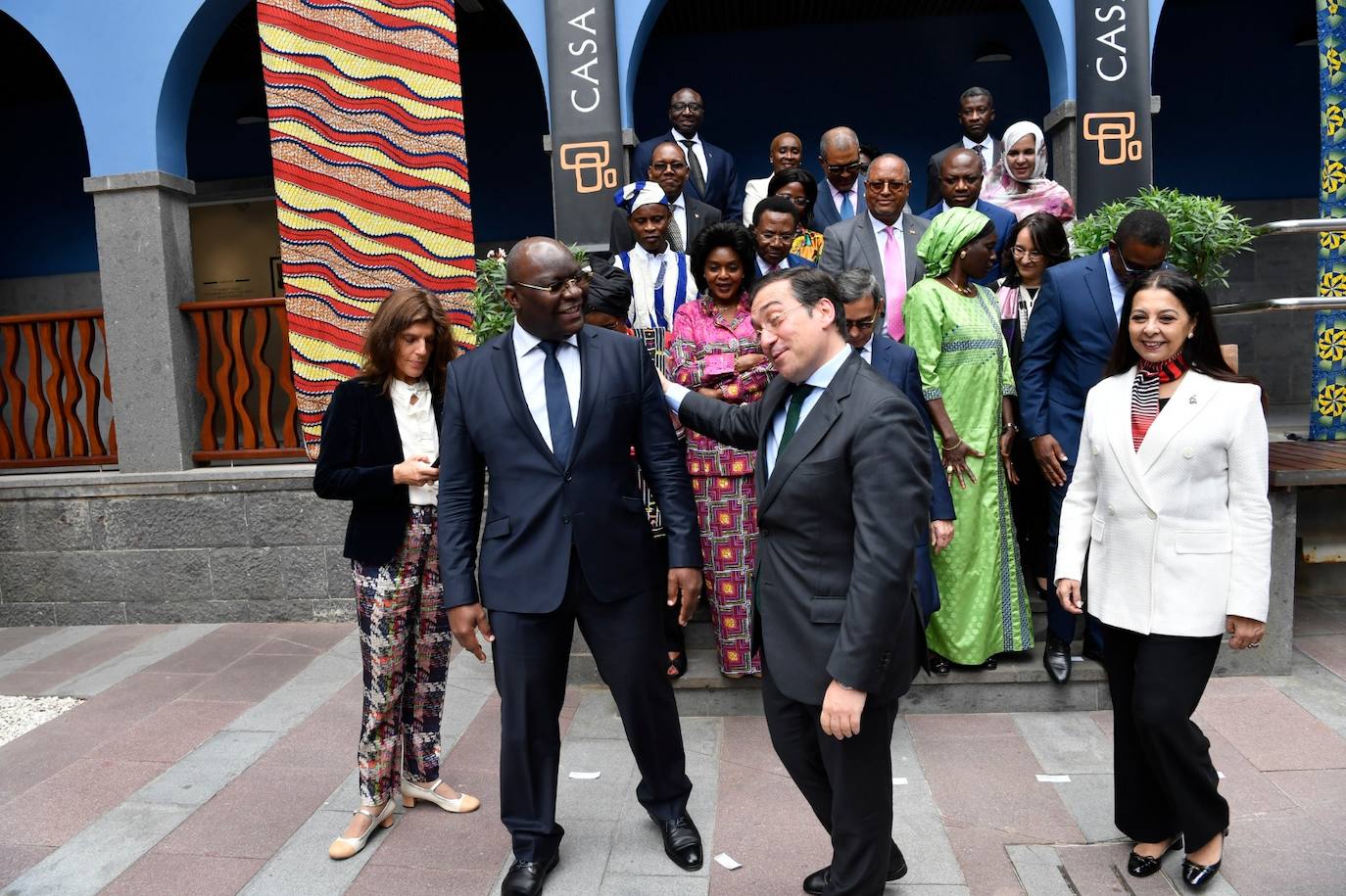 Fotos: Visita ministro Albares Casa África por motivo Día de Canarias