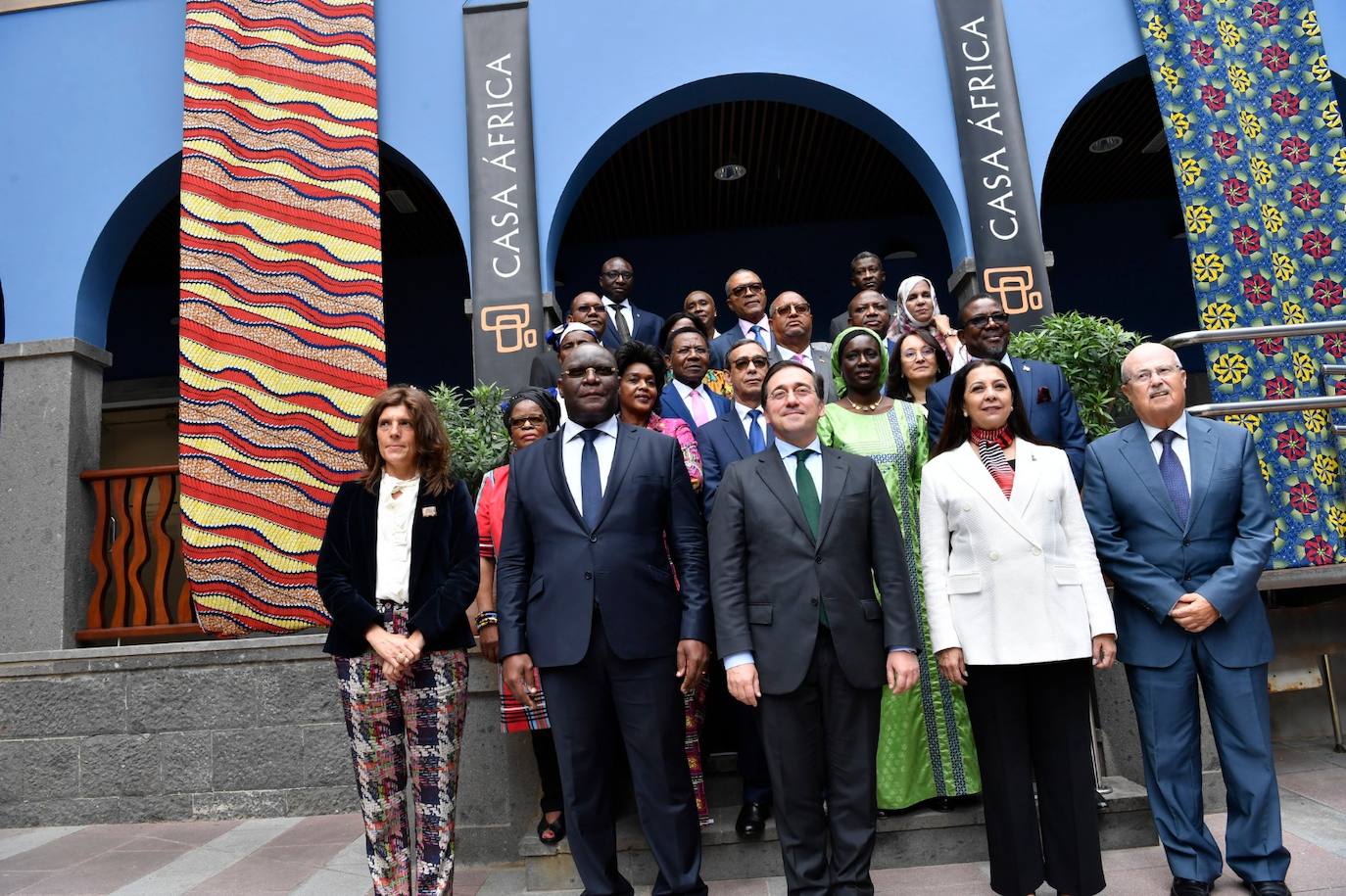 Fotos: Visita ministro Albares Casa África por motivo Día de Canarias