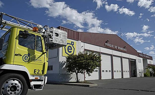 Foto de archivo del parque de bomberos de Arinaga. 