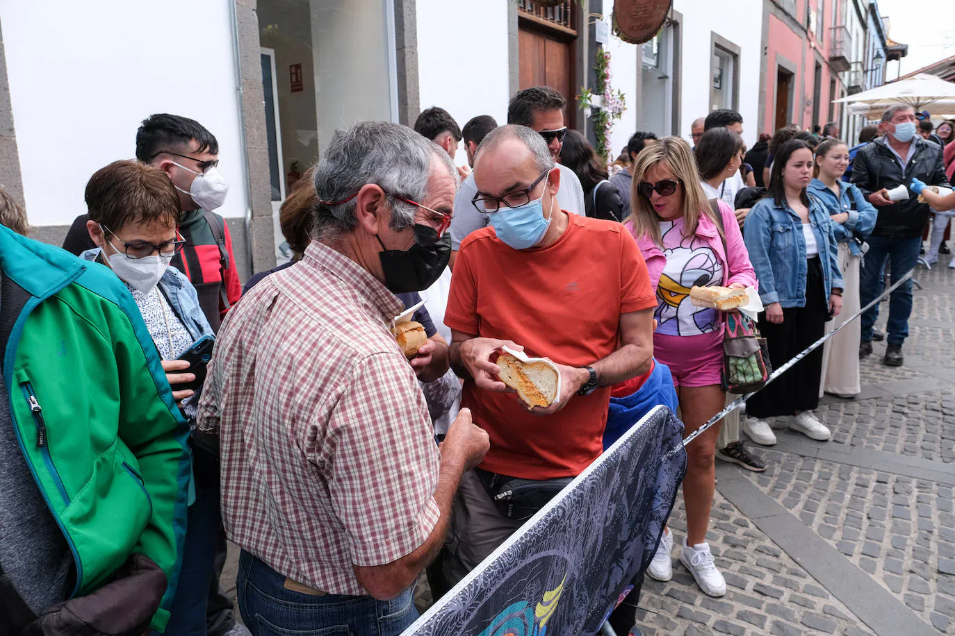 Fotos: Bocadillo de récord en Teror