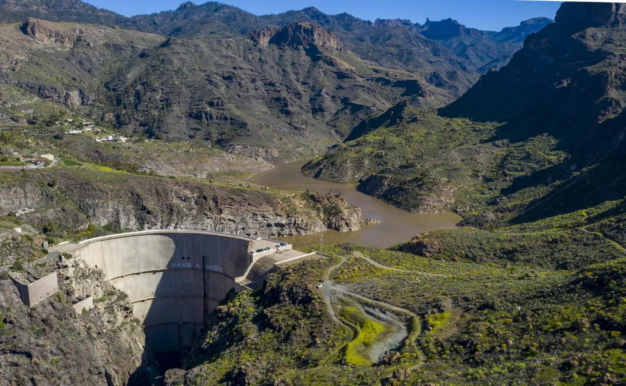Imagen de archivo de la presa de Soria, el vaso inferior de la central hidroeléctrica. 
