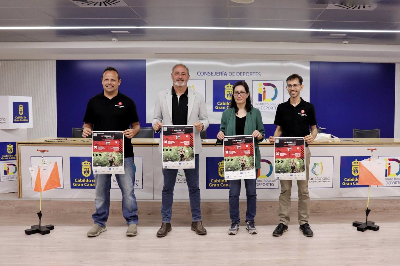 Durante el acto de presentación. 