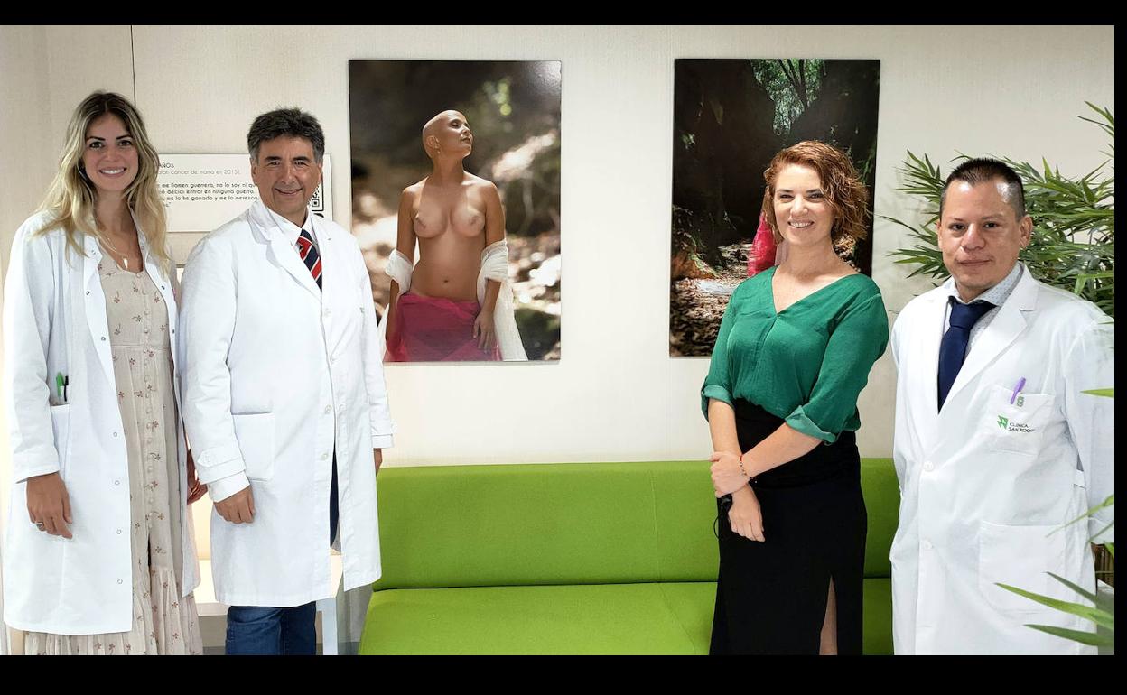 Equipo Médico de Oncología y la fotógrafa Elizabeth Amador.