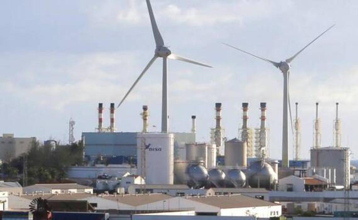 Aerogeneradores en Las Caletas. 