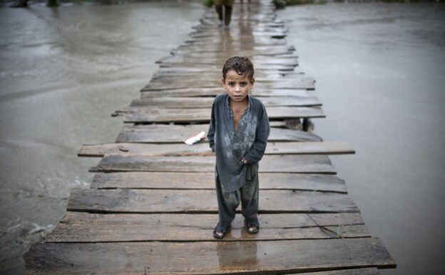 Inundación en Pakistán.