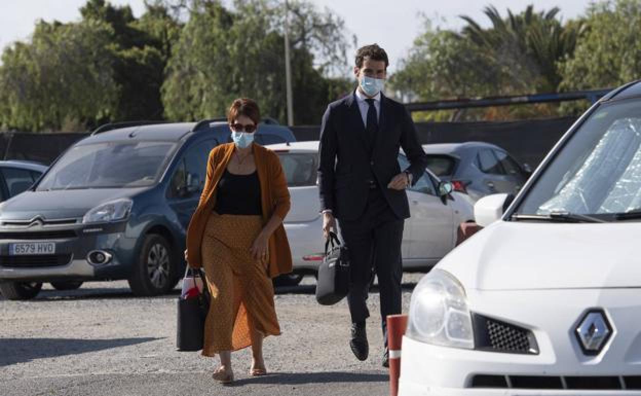 Foto de archivo de una comparecencia de Onalia Bueno en los juzgados. 