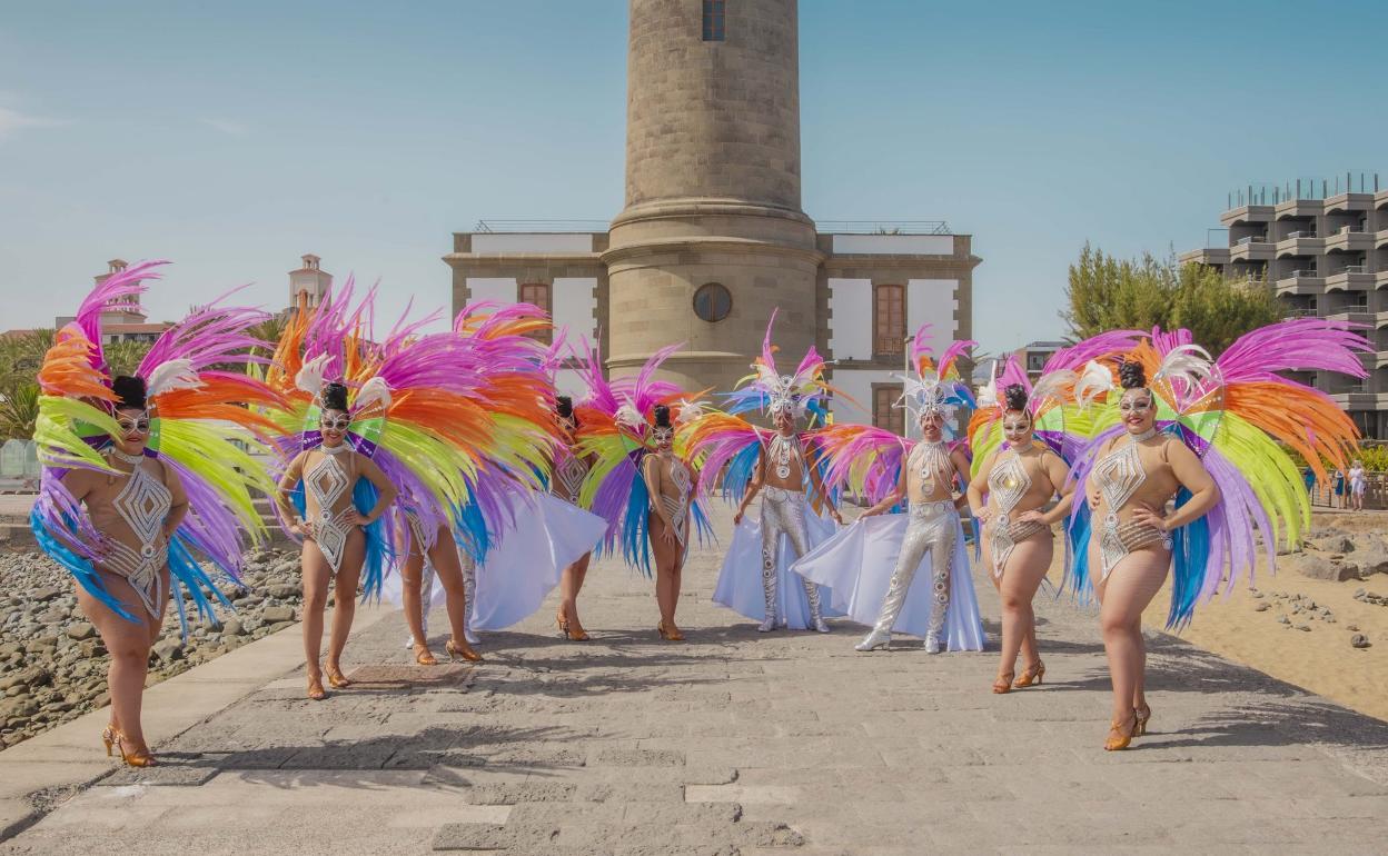El pasacalles anunciador del Carnaval Internacional de Maspalomas 2022. 