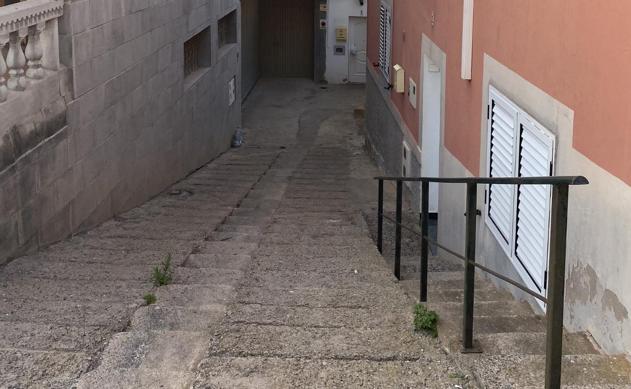 Estado actual de la calle de la Vía Láctea. 