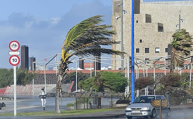 Episodio de viento en Las Palmas de Gran Canaria. 