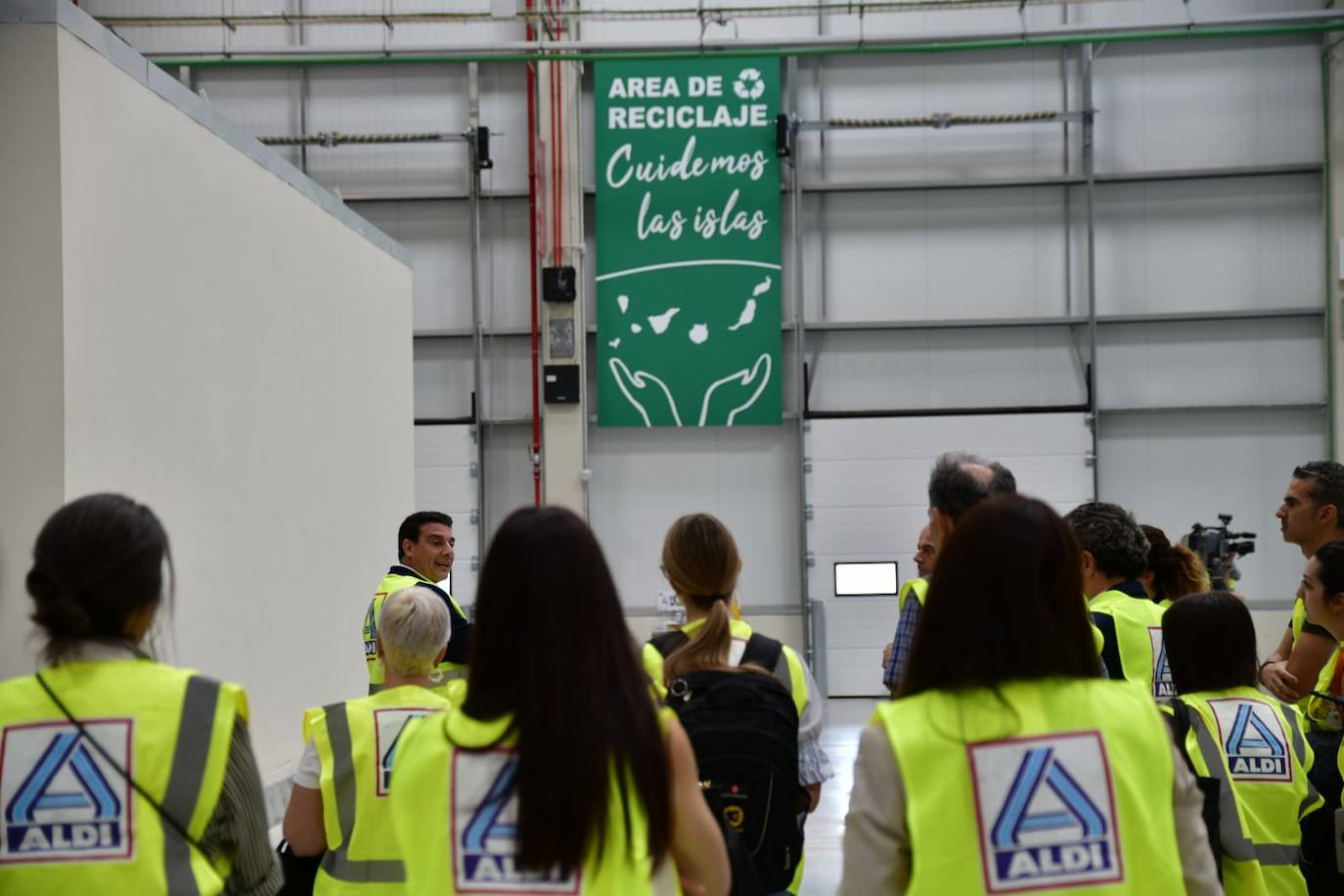 Centro logístico de Aldi en el polígono de Arinaga.