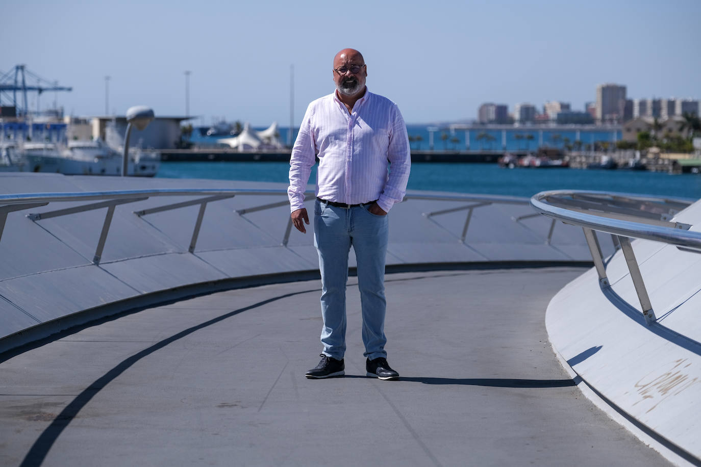 Octavio Suárez, en la pasarela Onda Atlántica. 